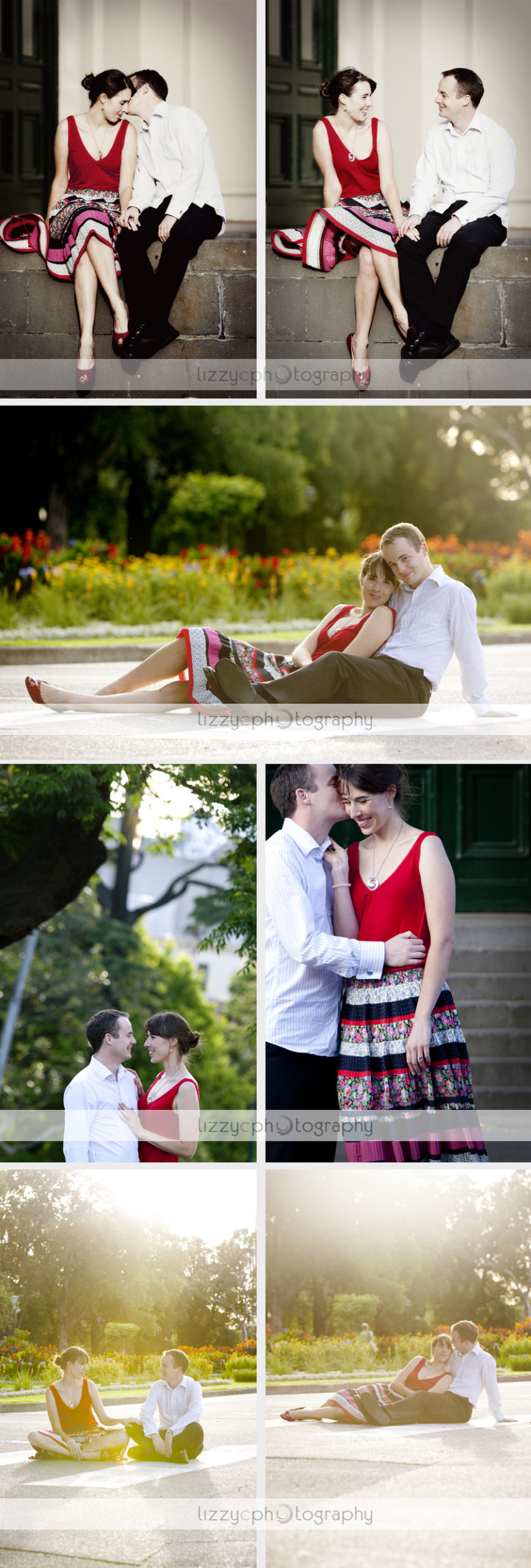 exhibition gardens engagement session