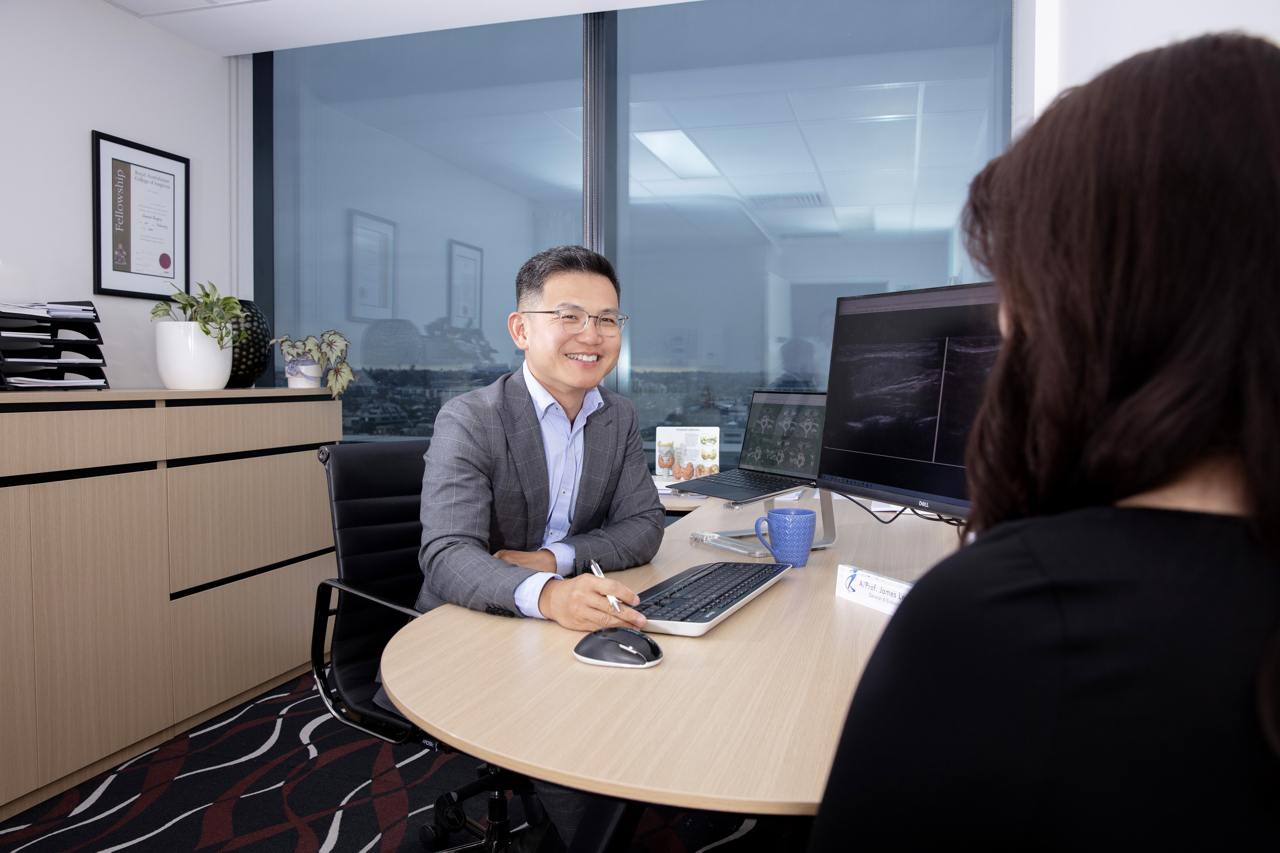 Professional photography of a Melbourne surgeon in his office