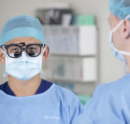 Professional photography of Melbourne doctor and surgeon in operating theatre